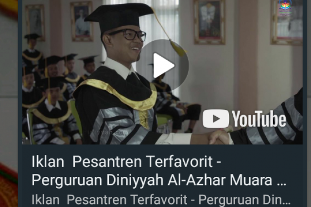 Yuk Simak Iklan Pesantren Terfavorit-Diniyyah Al Azhar